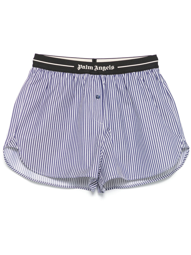 classic logo striped shorts