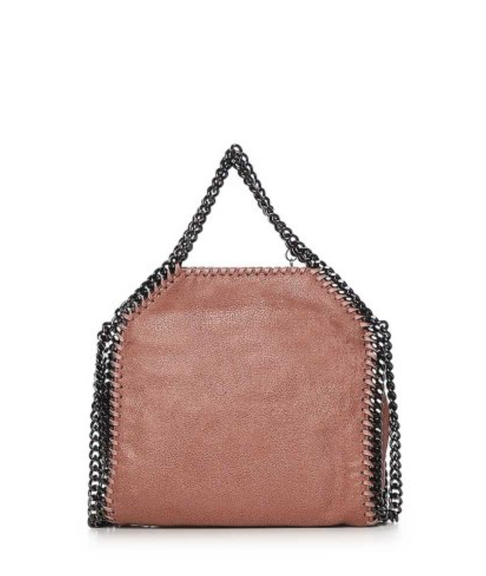 MINI TOTE ECO SHAGGY DEER W/DARK RUTHENIUM COLOR CHAIN