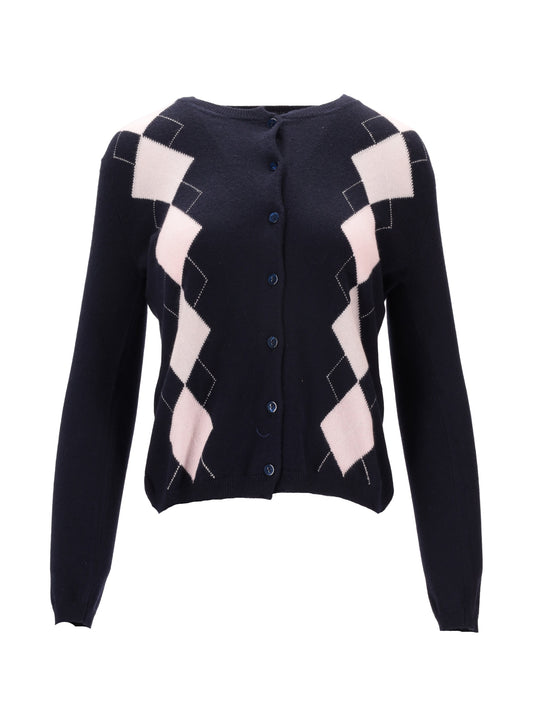 LA ROSE cardigan losanghe cash
