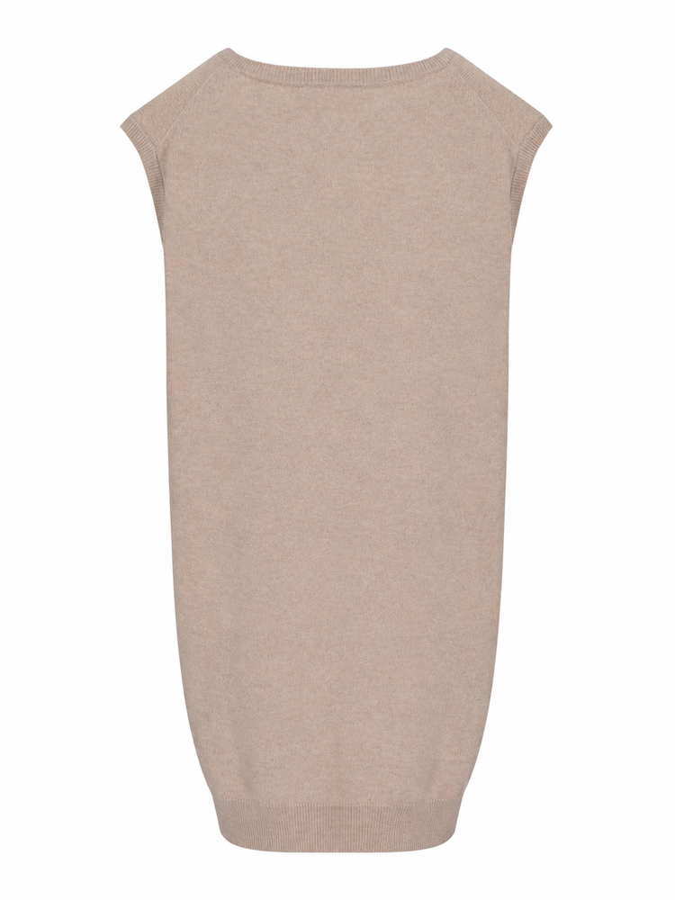LA ROSE knitwear gilet oversize sabbia