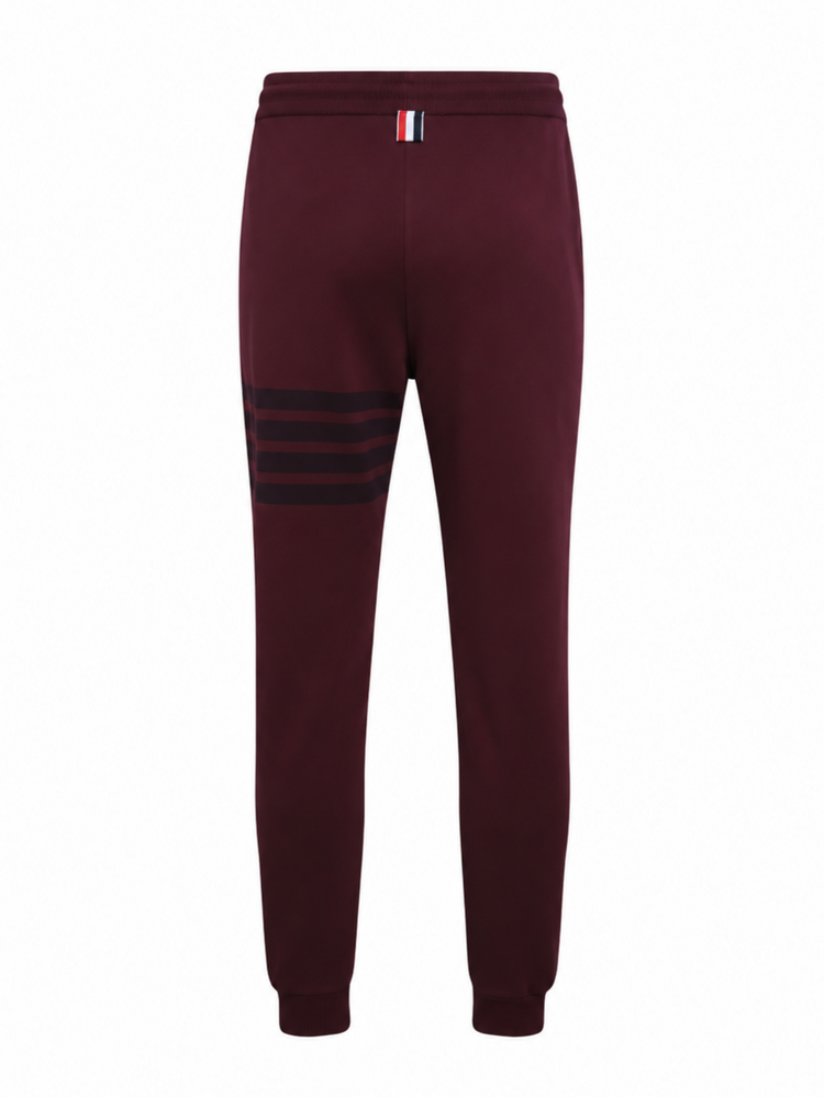 SWEATPANTS W/ TONAL 4 BAR IN GARMENT DYED LOOPBACK