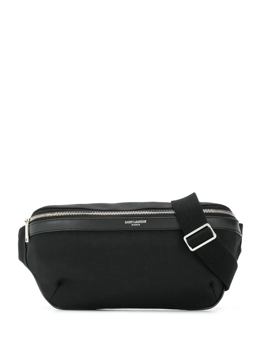 logo-lettering belt bag