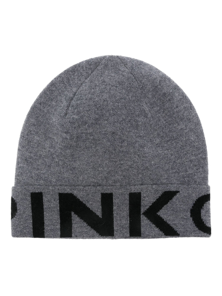 Calamaro logo-jacquard beanie hat