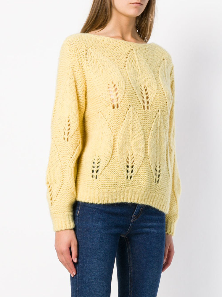 M.I.H. Lacey leaf knit sweater