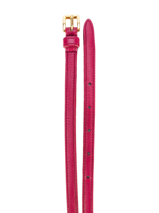 Prada belt ruby 1 cm nappa rubin