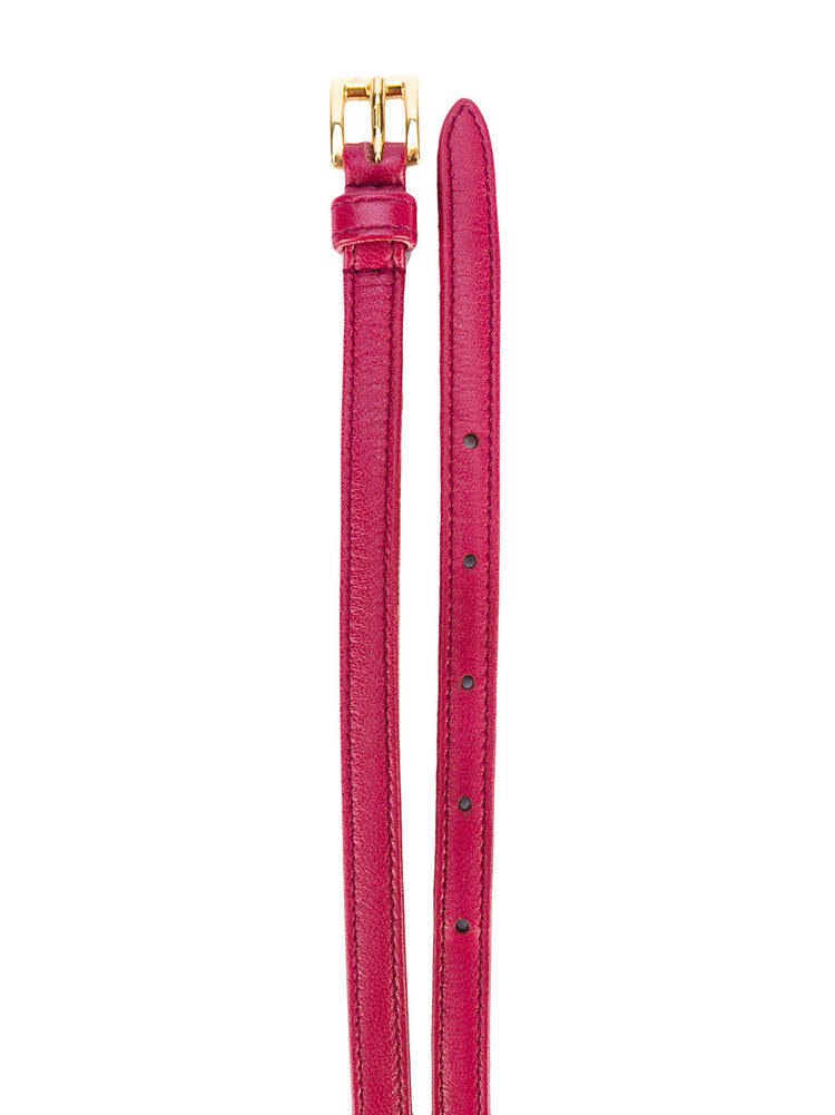 Prada belt ruby 1 cm nappa rubin