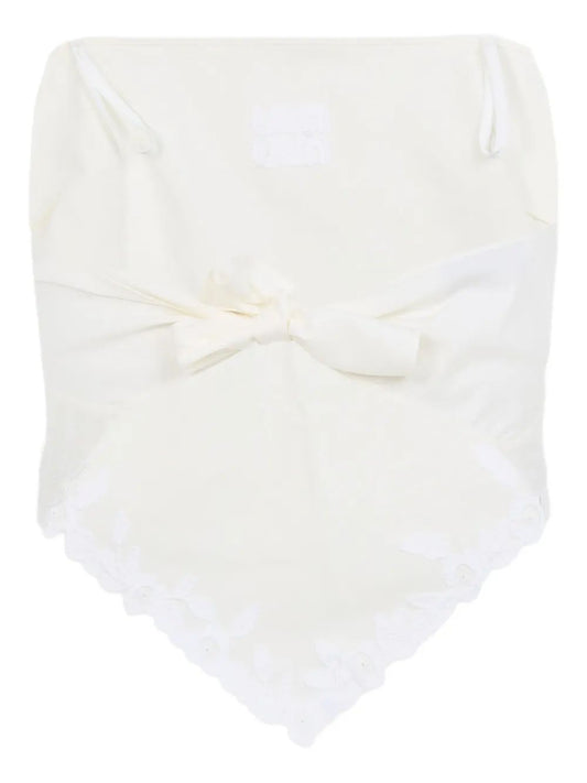 TOP TELA FIAMMATA RICAMO FIORI