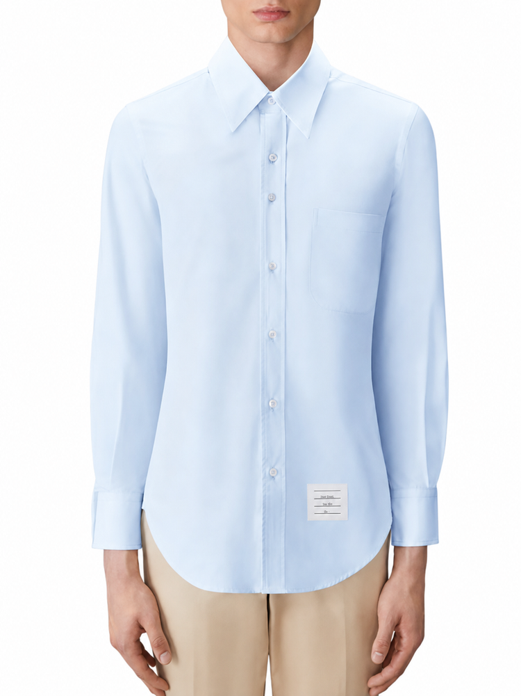 CLASSIC L/S BD PC SHIRT IN SOLID POPLIN