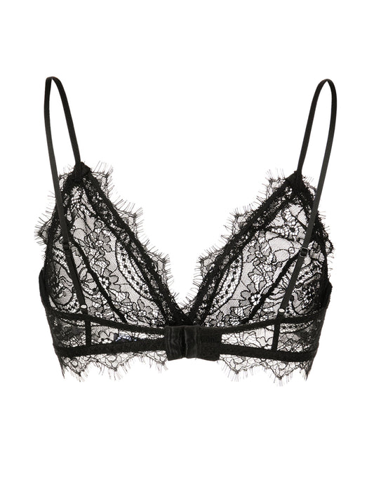 lace bra with trim