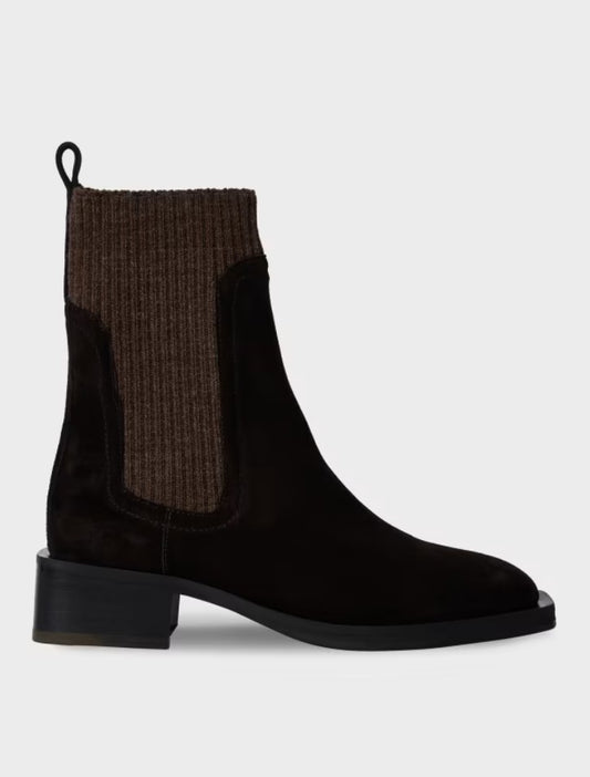 WOMENS SHOE MATOLA DARK BROWN SUEDE