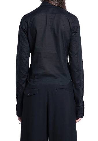 ERMA SLIM FIT RUFFLED SHIRT LIGHT COTTON