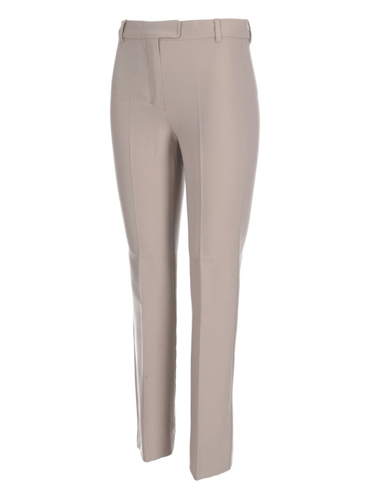 Fatina slim-fit stretch cotton and viscose trousers