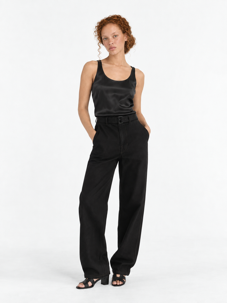 TWISTED BELTED PANTS