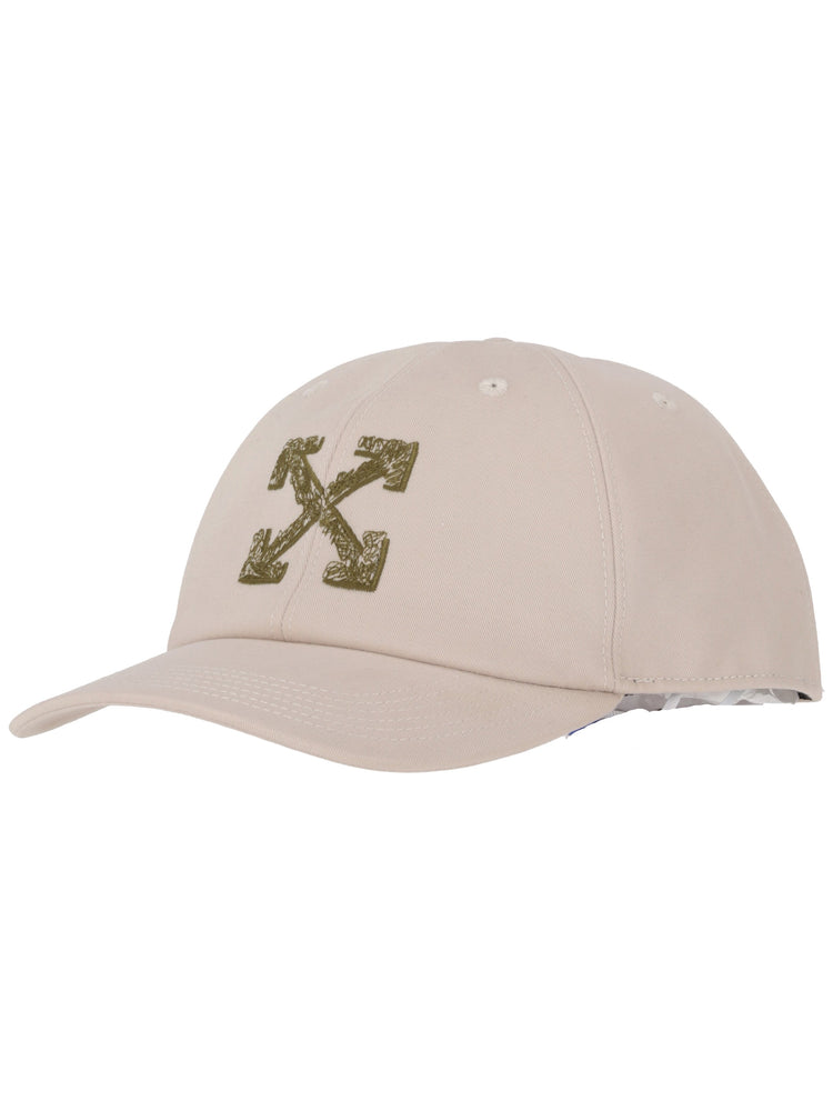 ARROW SCRIBBLE BASEBALL CAP SAND - DARK