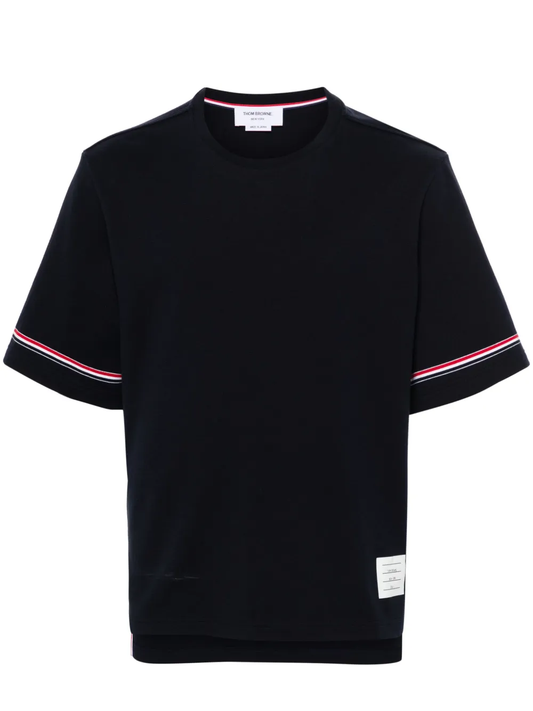 RWB-stripe cotton T-shirt