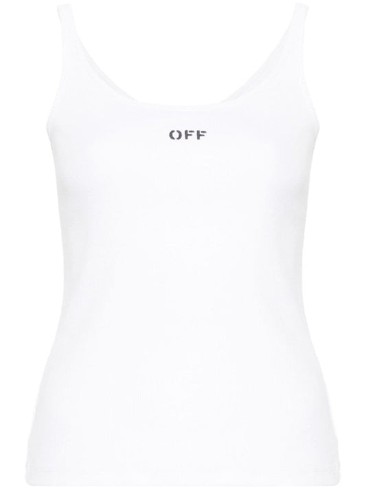 OFF STAMP RIB TANK TOP