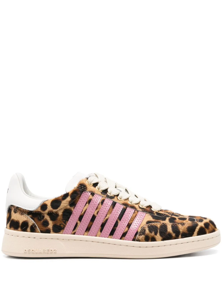 leopard-print sneakers