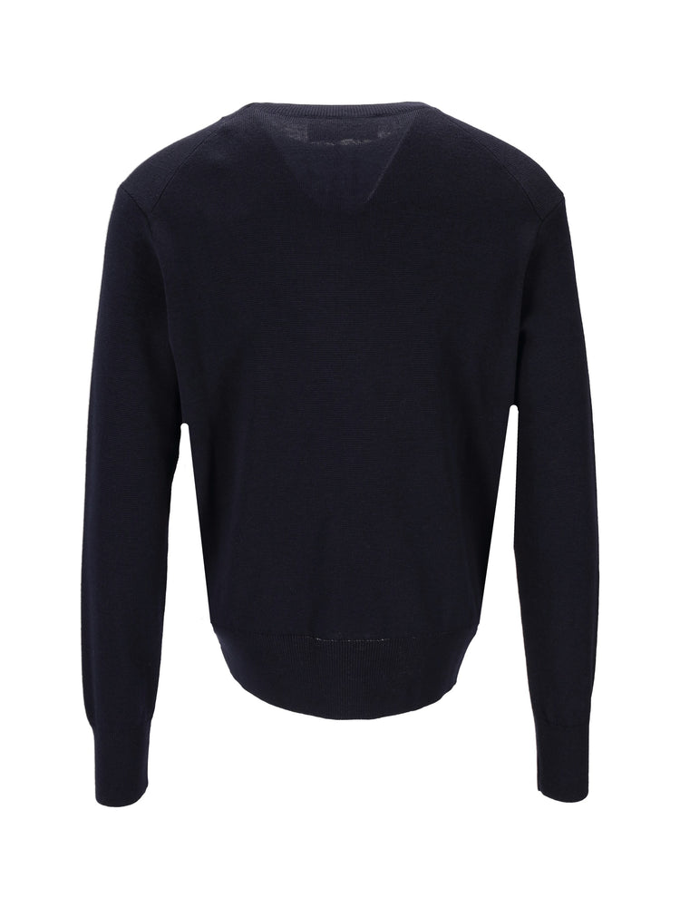 PULL COL ROND AVEC AMI DE COEUR CONTRASTE