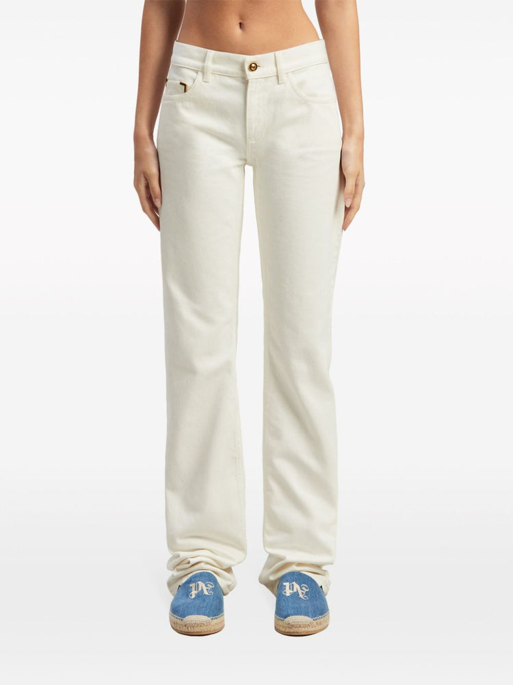 monogram straight-leg jeans