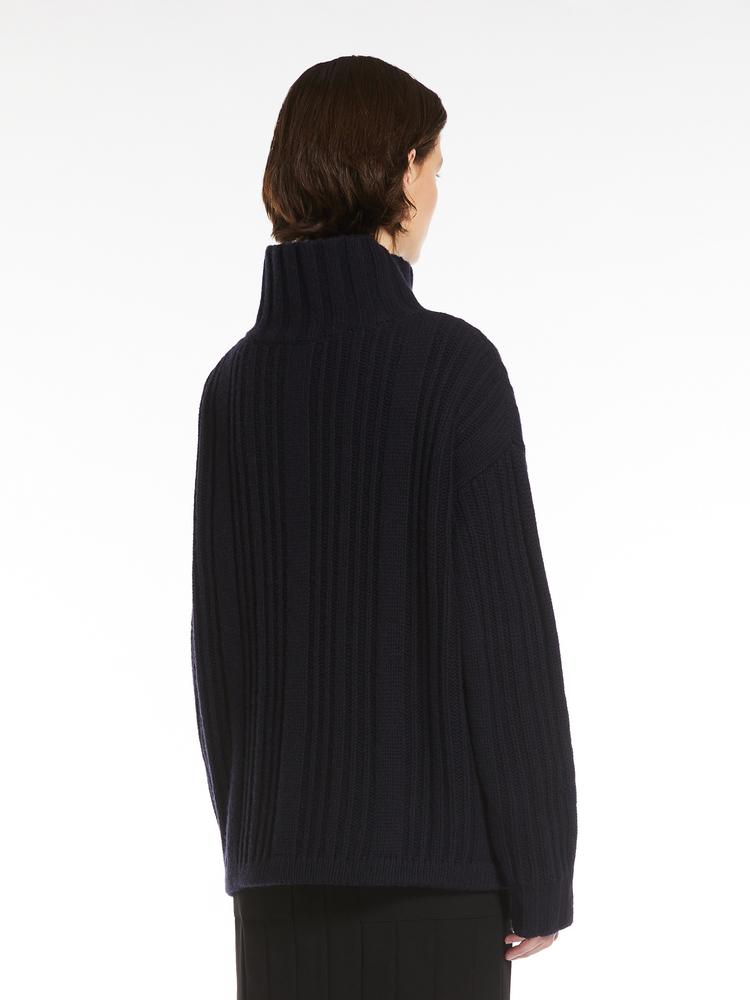 Vitalba wool and cashmere polo-neck jumper