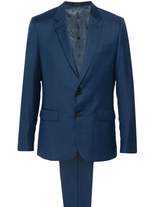 single-breasted wool suit