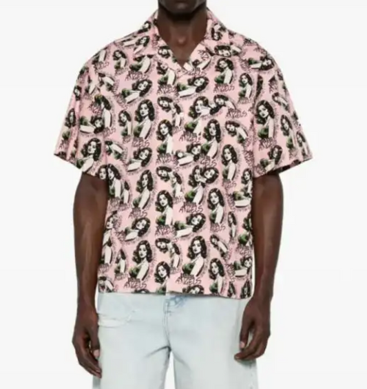 PINUP ALLOVER LOOSE BOWLING  SHIRT