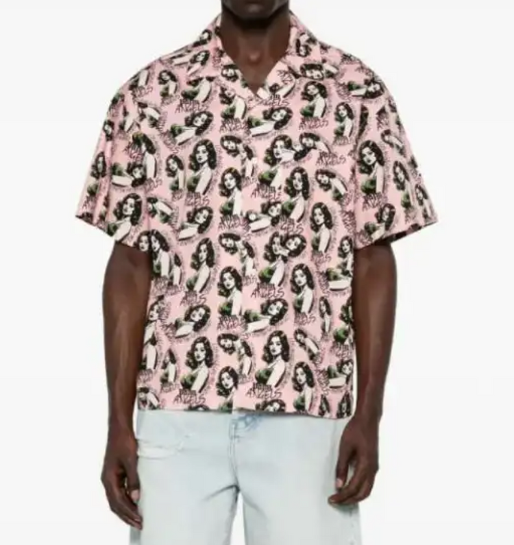 PINUP ALLOVER LOOSE BOWLING  SHIRT