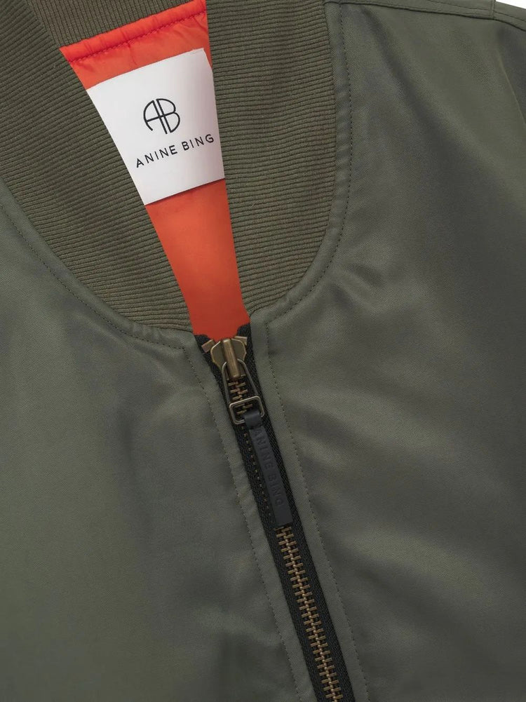 LEON BOMBER  ARMY GREEN