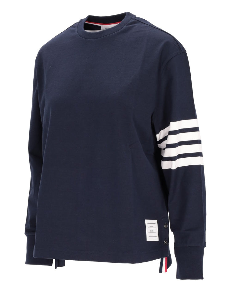 LONG SLEEVE RUGBY TEE W/ ENGINEERED 4 BAR IN MEDIUM WEIGHT JERSEY