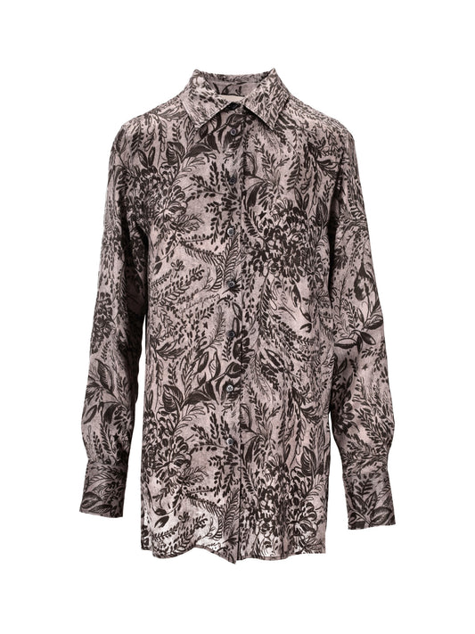 GOLDEN W'S SHIRT PAJAMAS VISCOSE TWILL TOILE DE JOUY ALL-OVER PRINTED