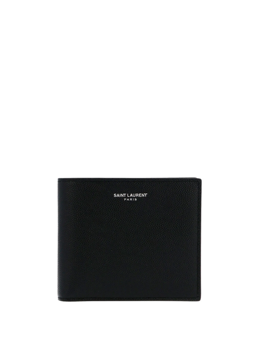 Paris logo-print leather wallet