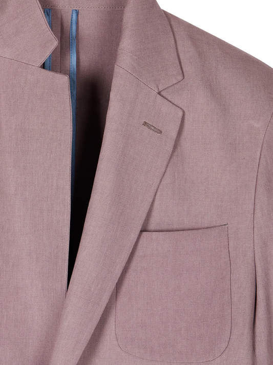 linen buttoned jacket