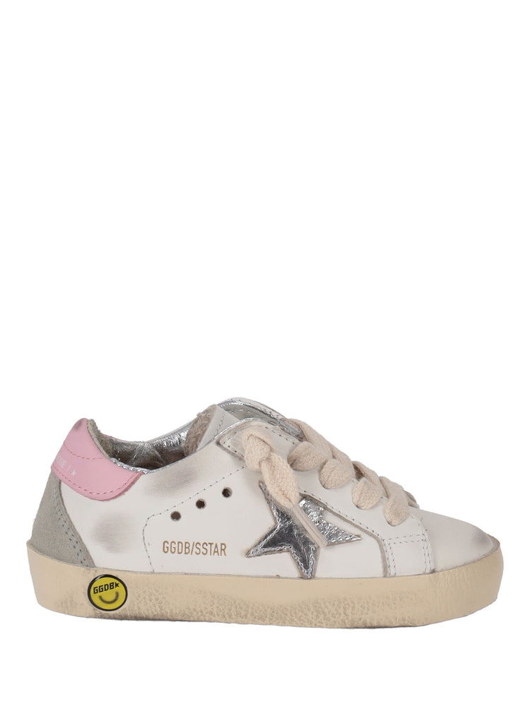 SUPER-STAR LEATHER UPPER AND HEEL LAMINATED STAR SUEDE SPUR
