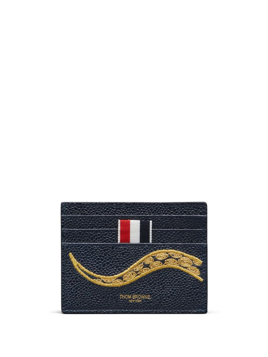 snake-embroidered cardholder