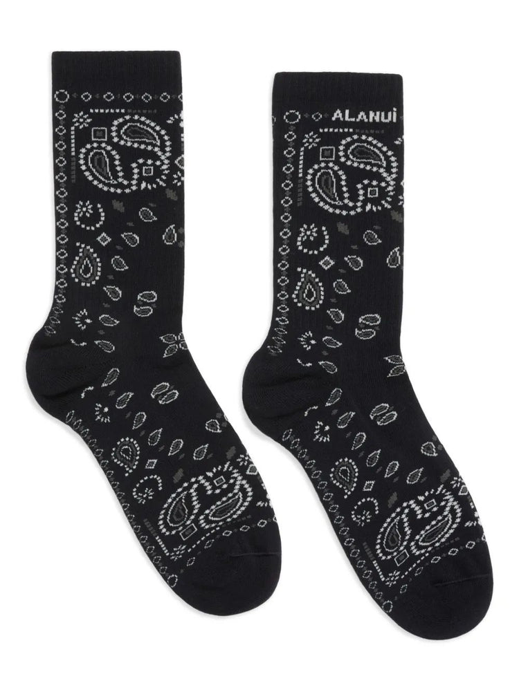 BANDANA SOCKS CHARCOAL/MULTICOLOR