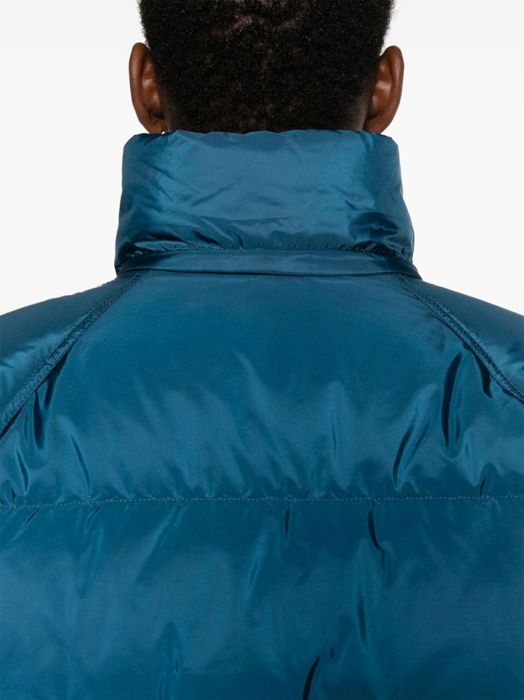 triangle-logo puffer jacket