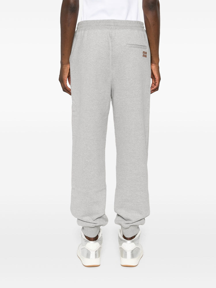 logo-patch track pants