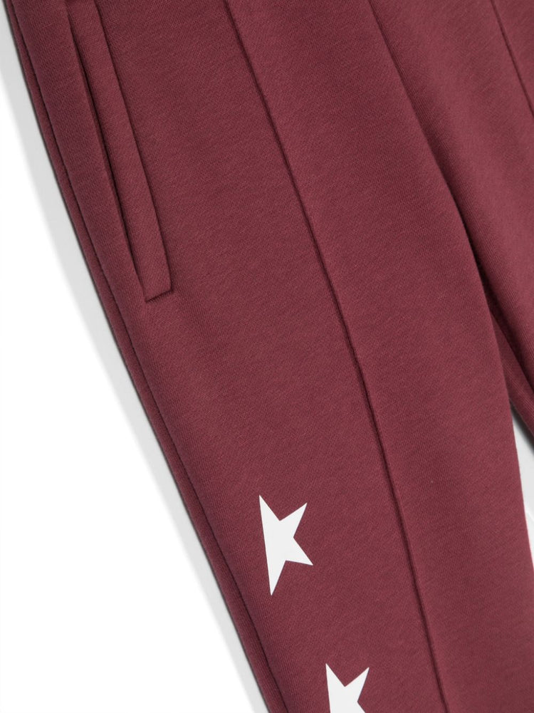 star-print track pant