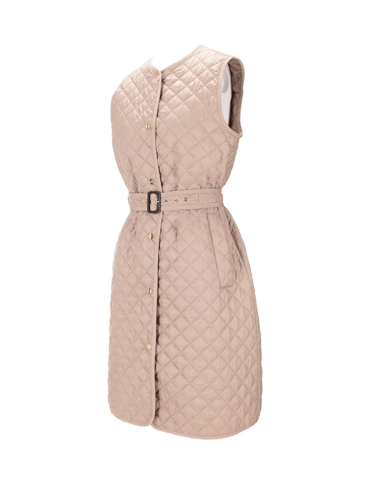 Sleeveless puffer jac. LAUREN
