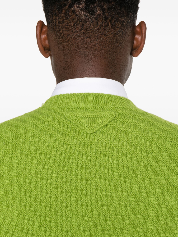 ribbed-knit jumper