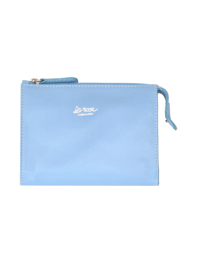 LA ROSE minimal leather make-up bag