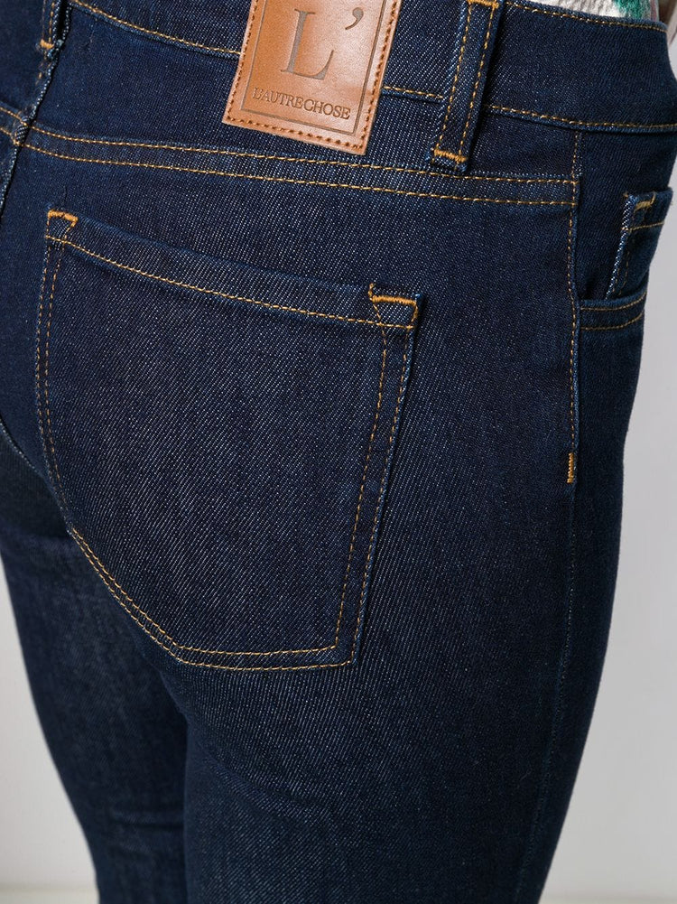 L'AUTRE CHOSE cropped slim-fit jeans