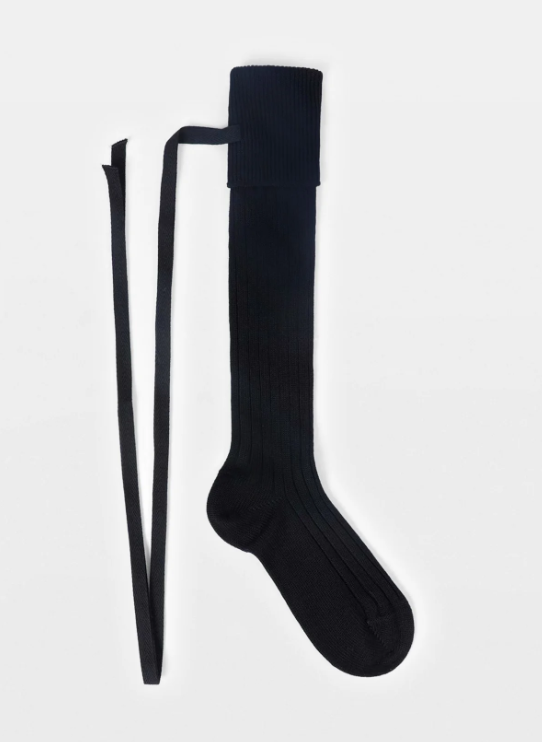 JOST KNEE-HIGH SOCKS WITH RIBBON DETAIL (PAIR) MER
