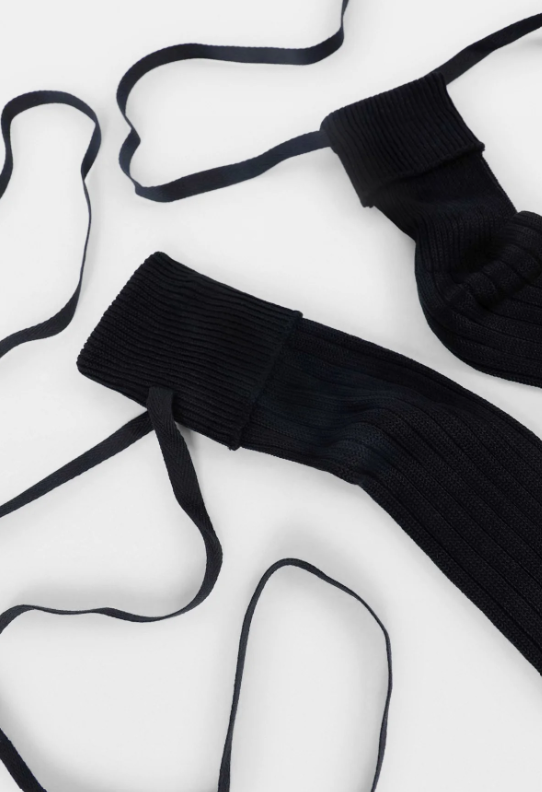 JOST KNEE-HIGH SOCKS WITH RIBBON DETAIL (PAIR) MER
