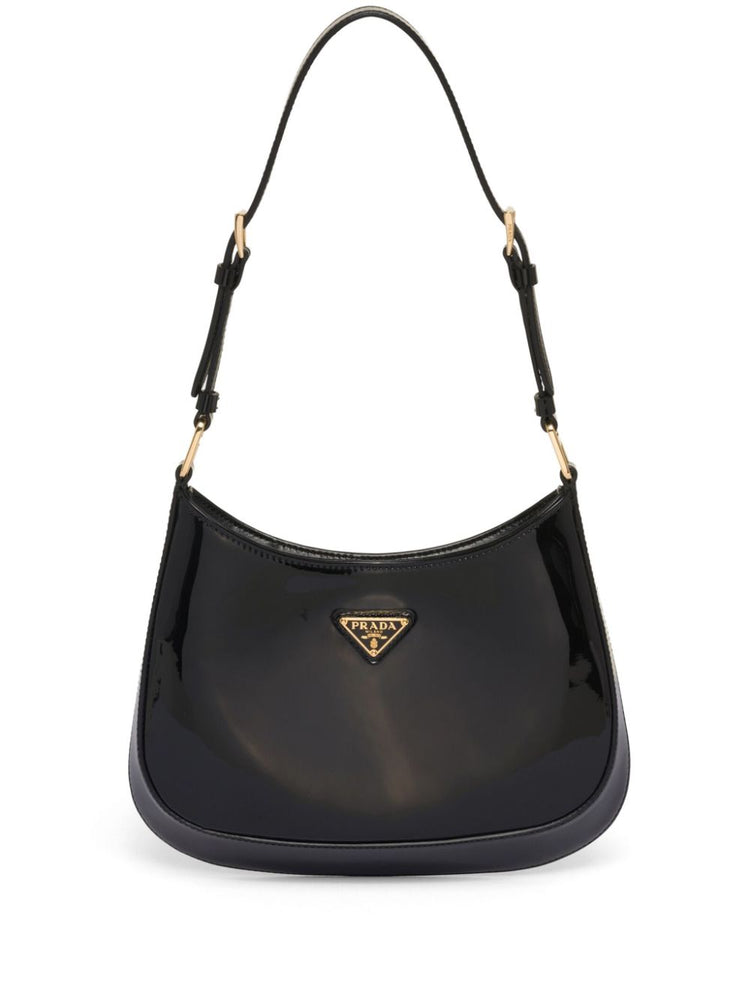 Cleo patent-leather shoulder bag