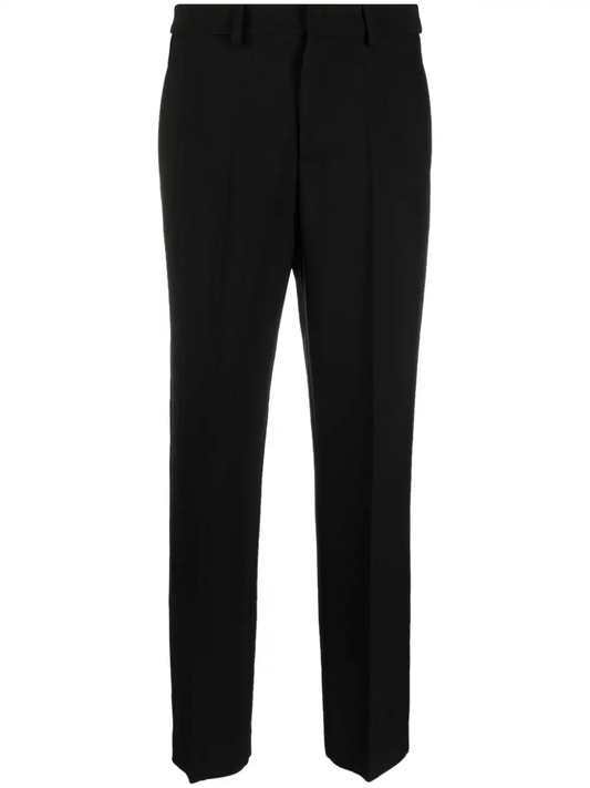 tapered-leg tailored trousers