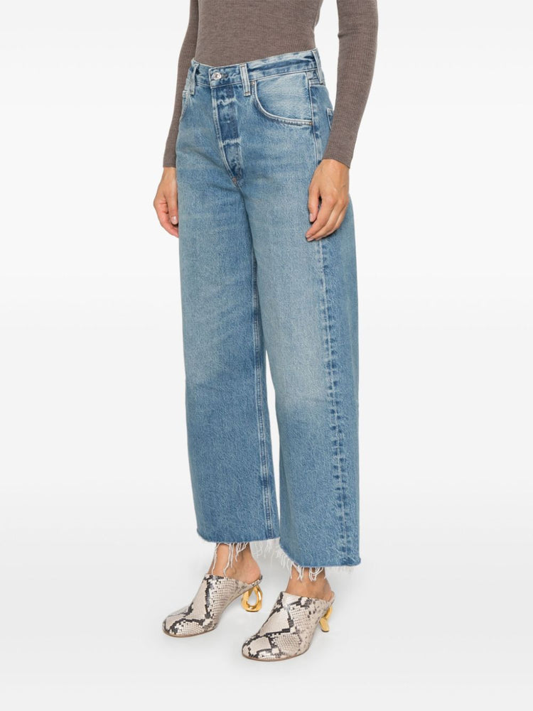 Ayla raw hem cropped jeans