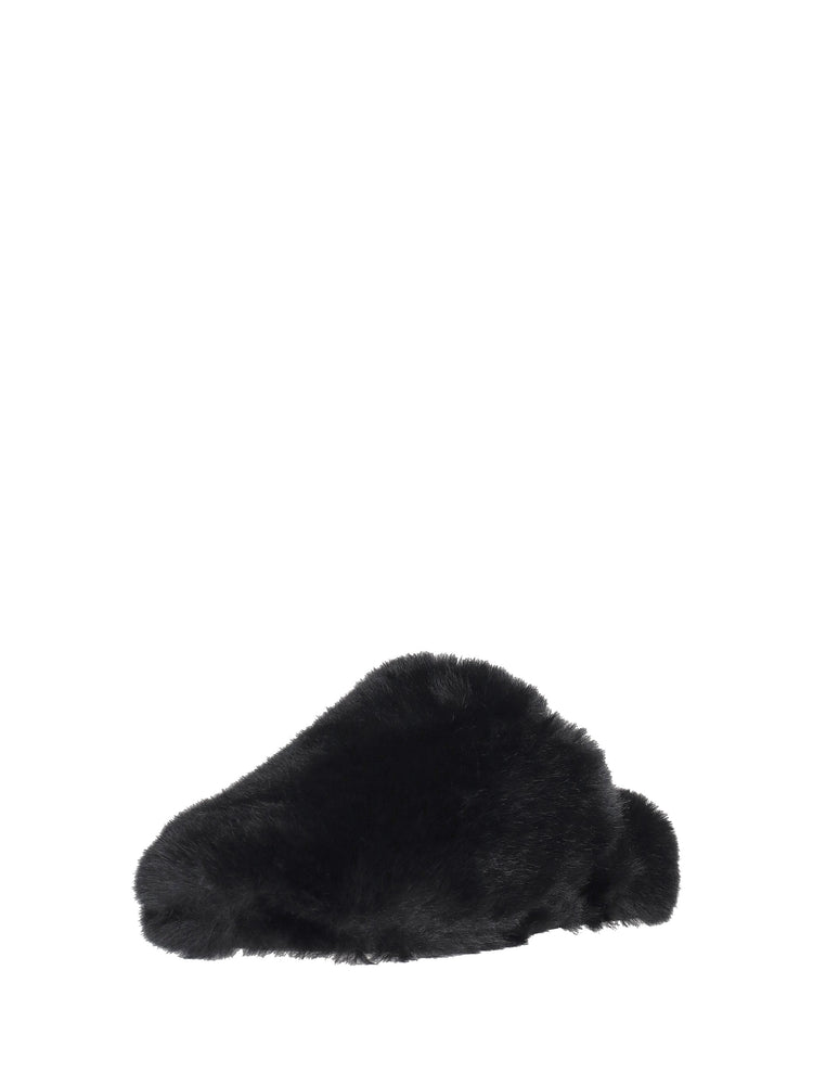 Furry indoor slippers