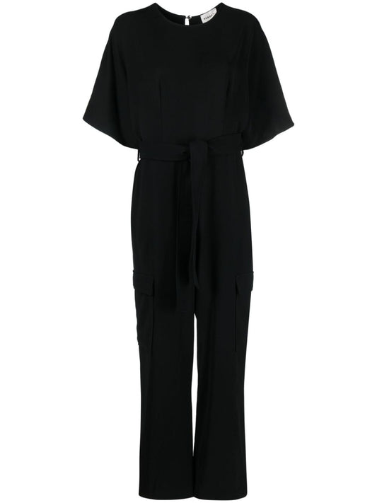 wide-leg cargo jumpsuit