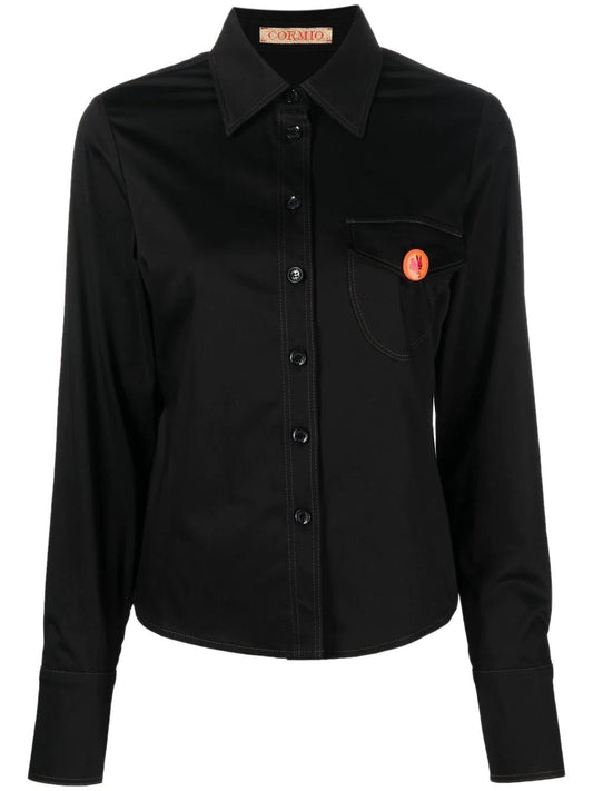 CORMIO Katy pin-badge shirt